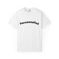 Personalised Curved Text T-Shirt — Custom "Personnalisé" Graphic Tee Etwalo