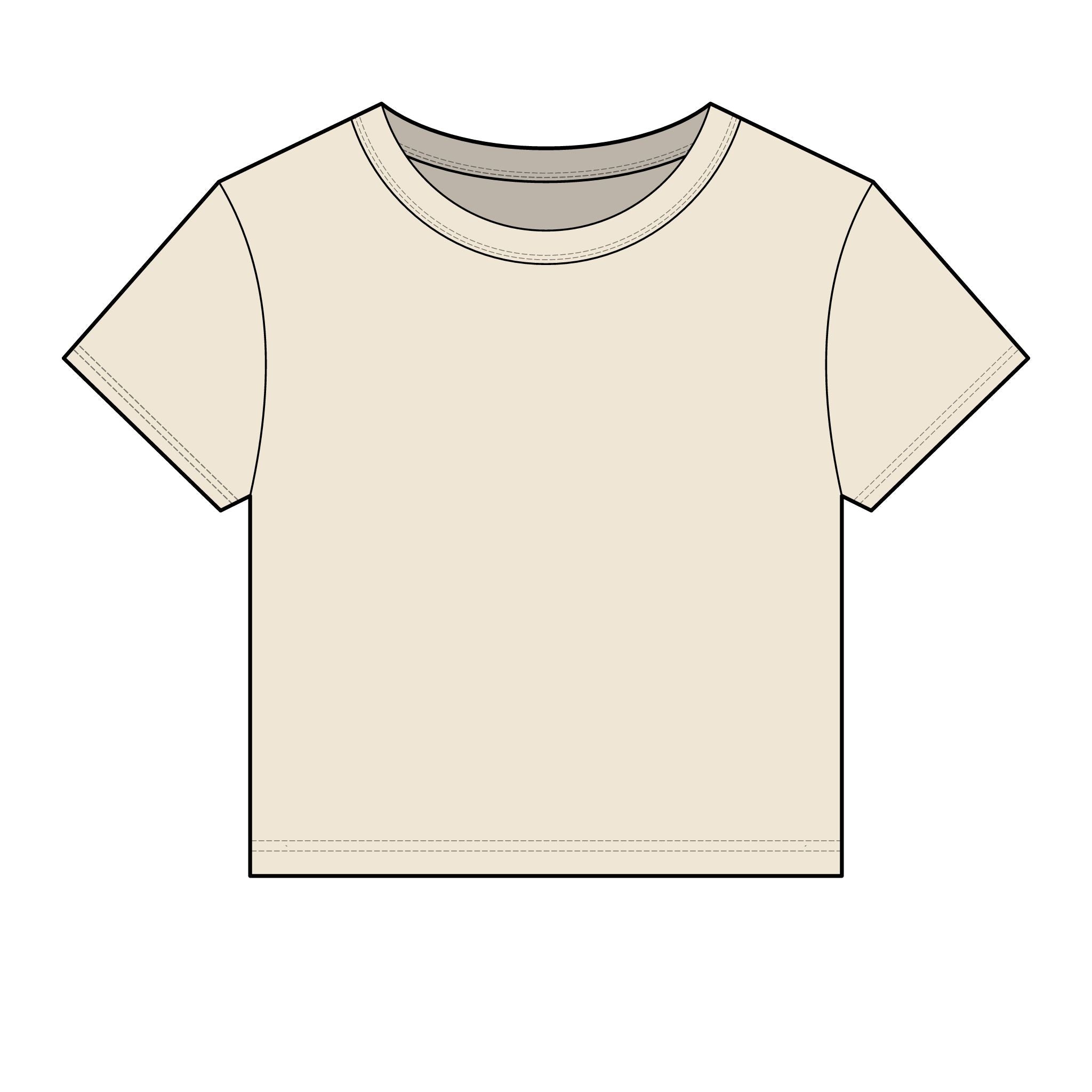 Women's Micro Rib Baby Tee — Cropped Ribbed Baby T-Shirt Etwalo