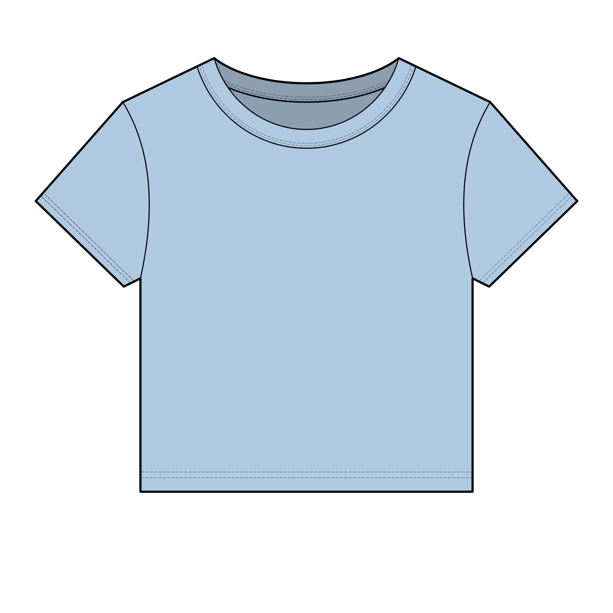 Women's Micro Rib Baby Tee — Cropped Ribbed Baby T-Shirt Etwalo