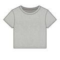 Women's Micro Rib Baby Tee — Cropped Ribbed Baby T-Shirt Etwalo