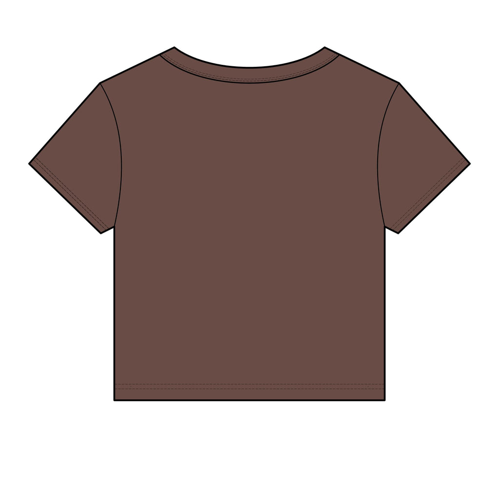 Women's Micro Rib Baby Tee — Cropped Ribbed Baby T-Shirt Etwalo