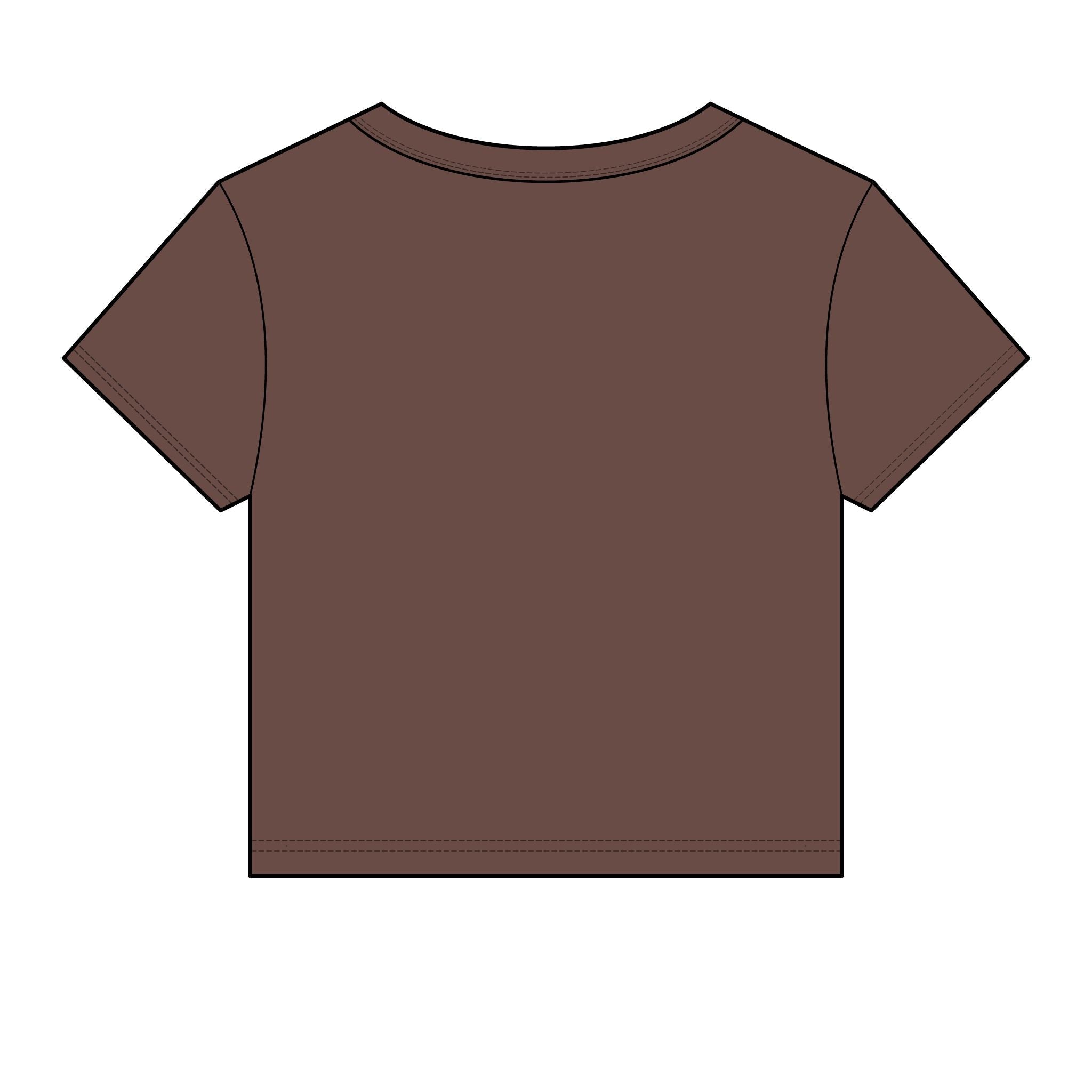 Women's Micro Rib Baby Tee — Cropped Ribbed Baby T-Shirt Etwalo