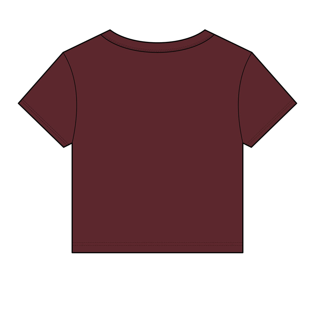 Women's Micro Rib Baby Tee — Cropped Ribbed Baby T-Shirt Etwalo