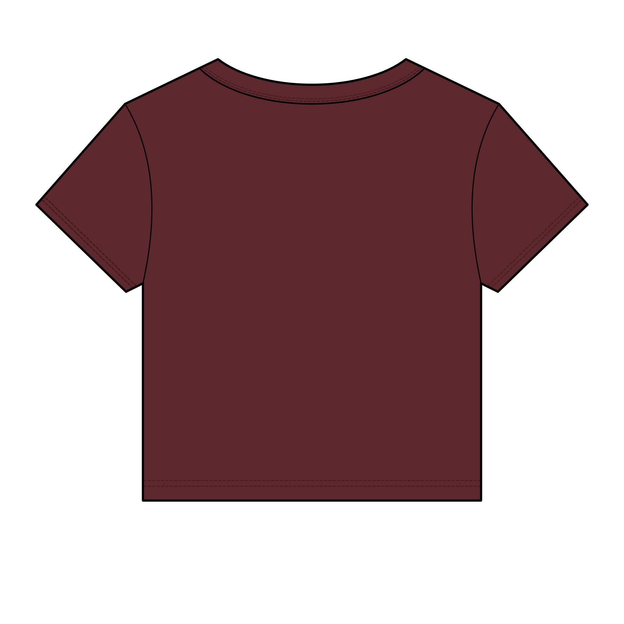 Women's Micro Rib Baby Tee — Cropped Ribbed Baby T-Shirt Etwalo