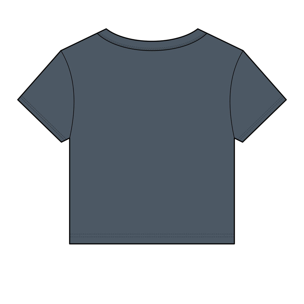 Women's Micro Rib Baby Tee — Cropped Ribbed Baby T-Shirt Etwalo