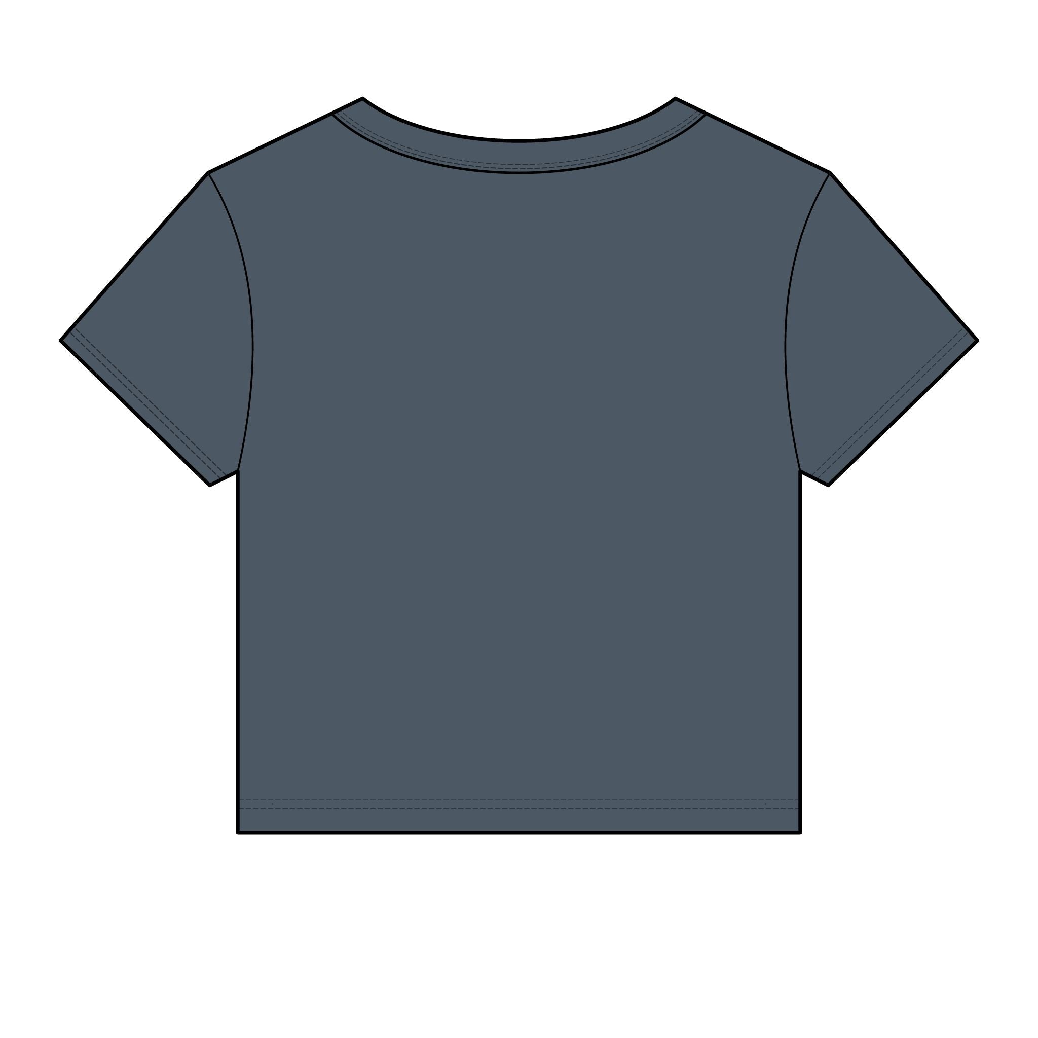 Women's Micro Rib Baby Tee — Cropped Ribbed Baby T-Shirt Etwalo