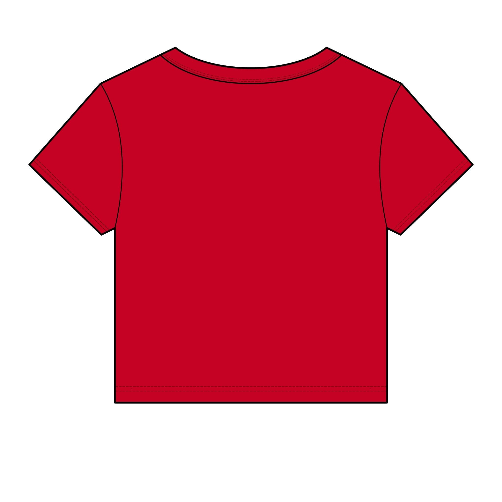Women's Micro Rib Baby Tee — Cropped Ribbed Baby T-Shirt Etwalo