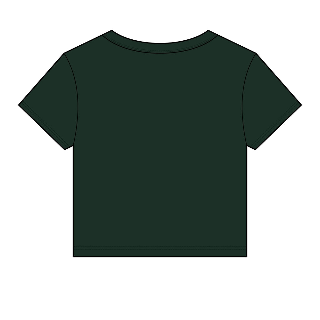Women's Micro Rib Baby Tee — Cropped Ribbed Baby T-Shirt Etwalo