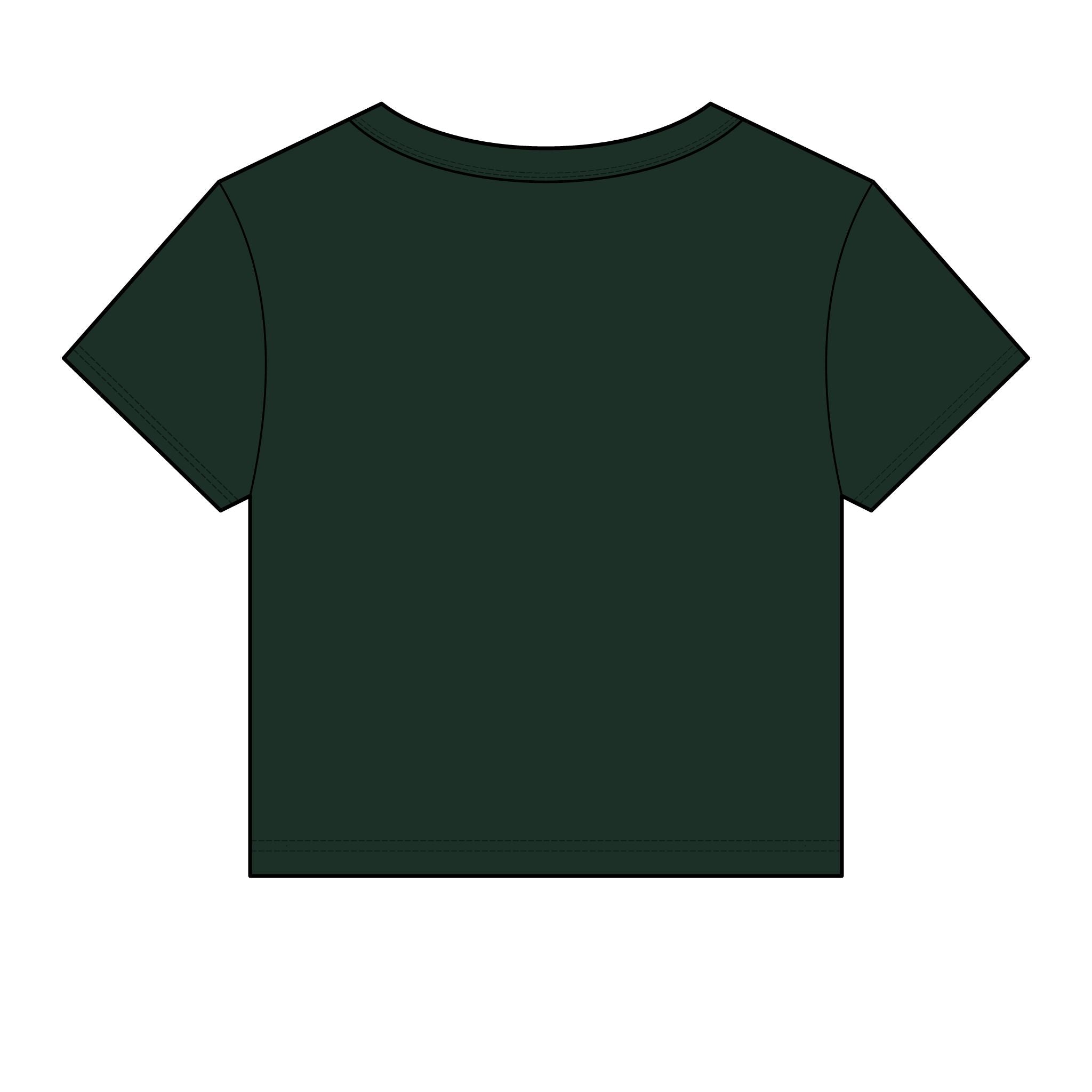 Women's Micro Rib Baby Tee — Cropped Ribbed Baby T-Shirt Etwalo