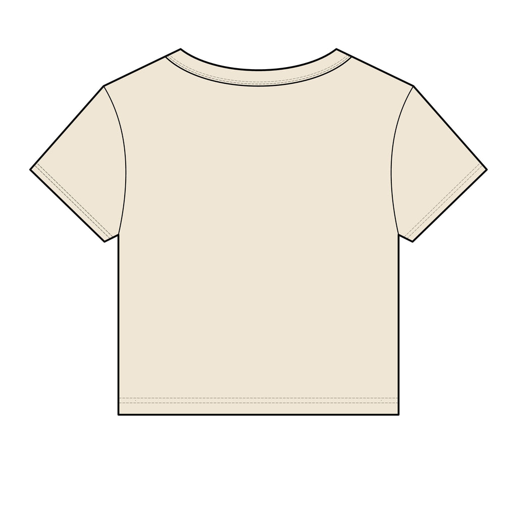 Women's Micro Rib Baby Tee — Cropped Ribbed Baby T-Shirt Etwalo