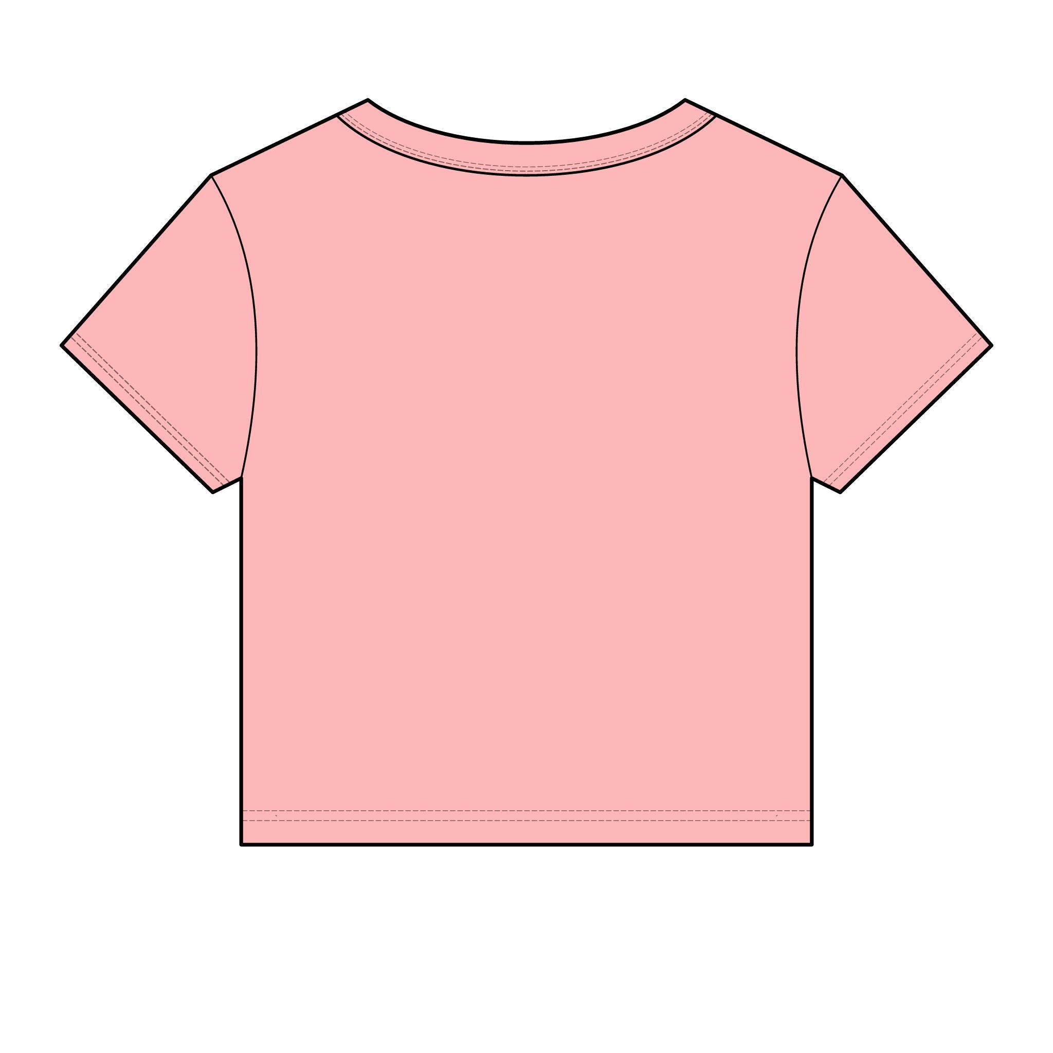 Women's Micro Rib Baby Tee — Cropped Ribbed Baby T-Shirt Etwalo