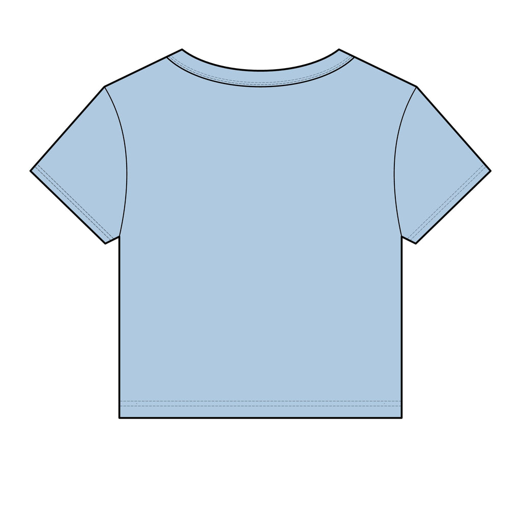 Women's Micro Rib Baby Tee — Cropped Ribbed Baby T-Shirt Etwalo